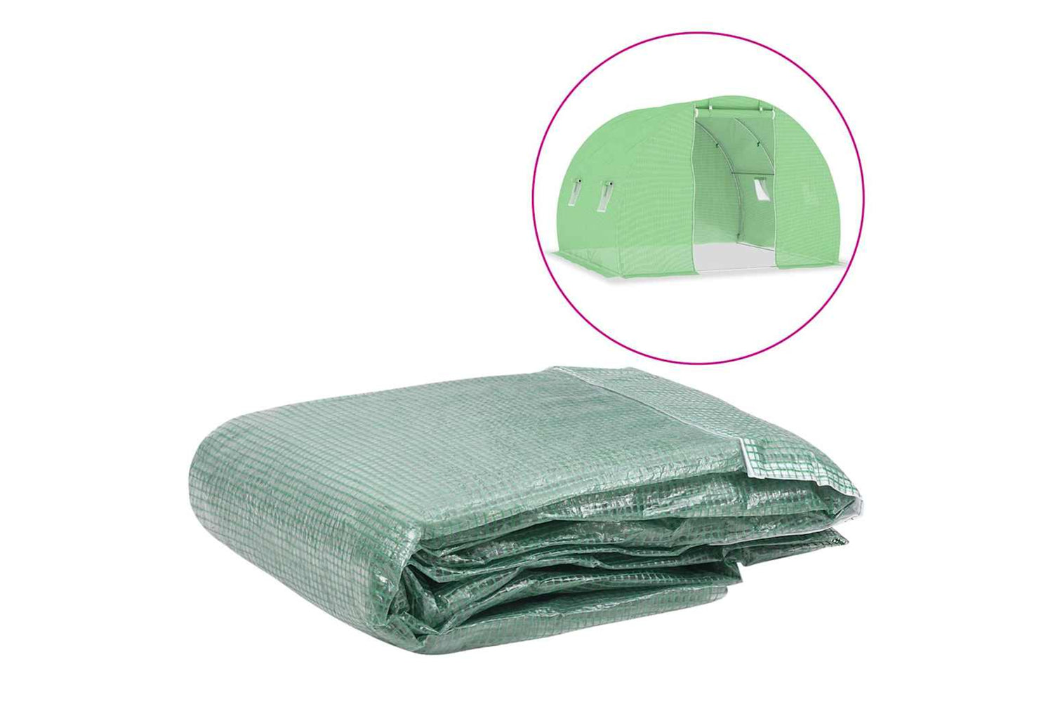 vidaXL 316442 Greenhouse Replacement Cover (6 mÂ²) 200x300x200cm Green