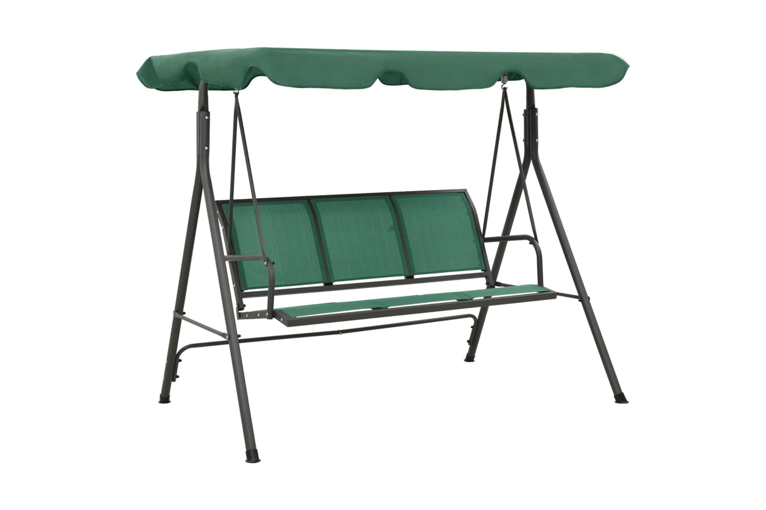 Vidaxl Garden Swing Bench Green 170 Cm Textilene And Steel