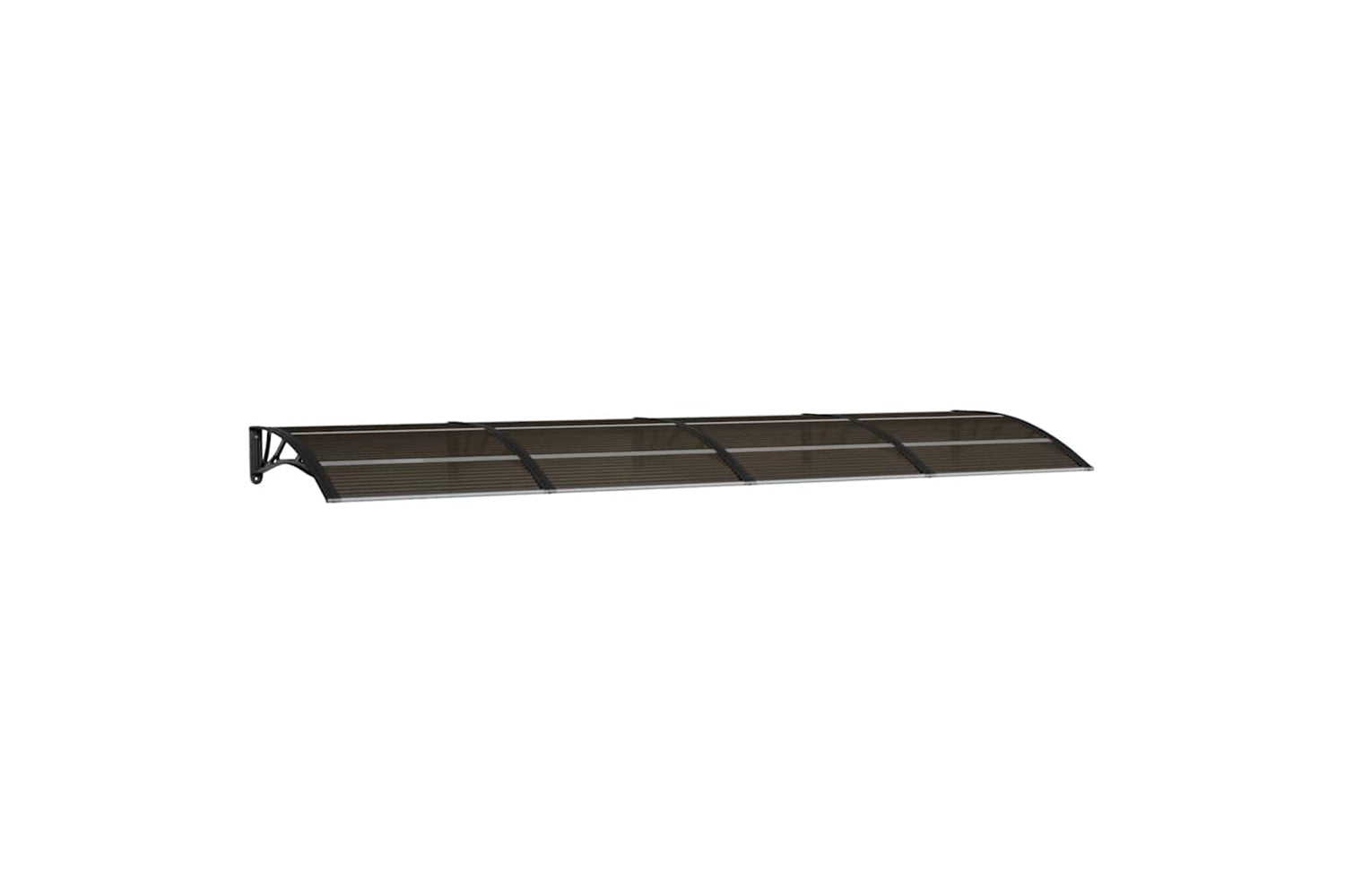 vidaXL Door Canopy Black 350x100cm Polycarbonate