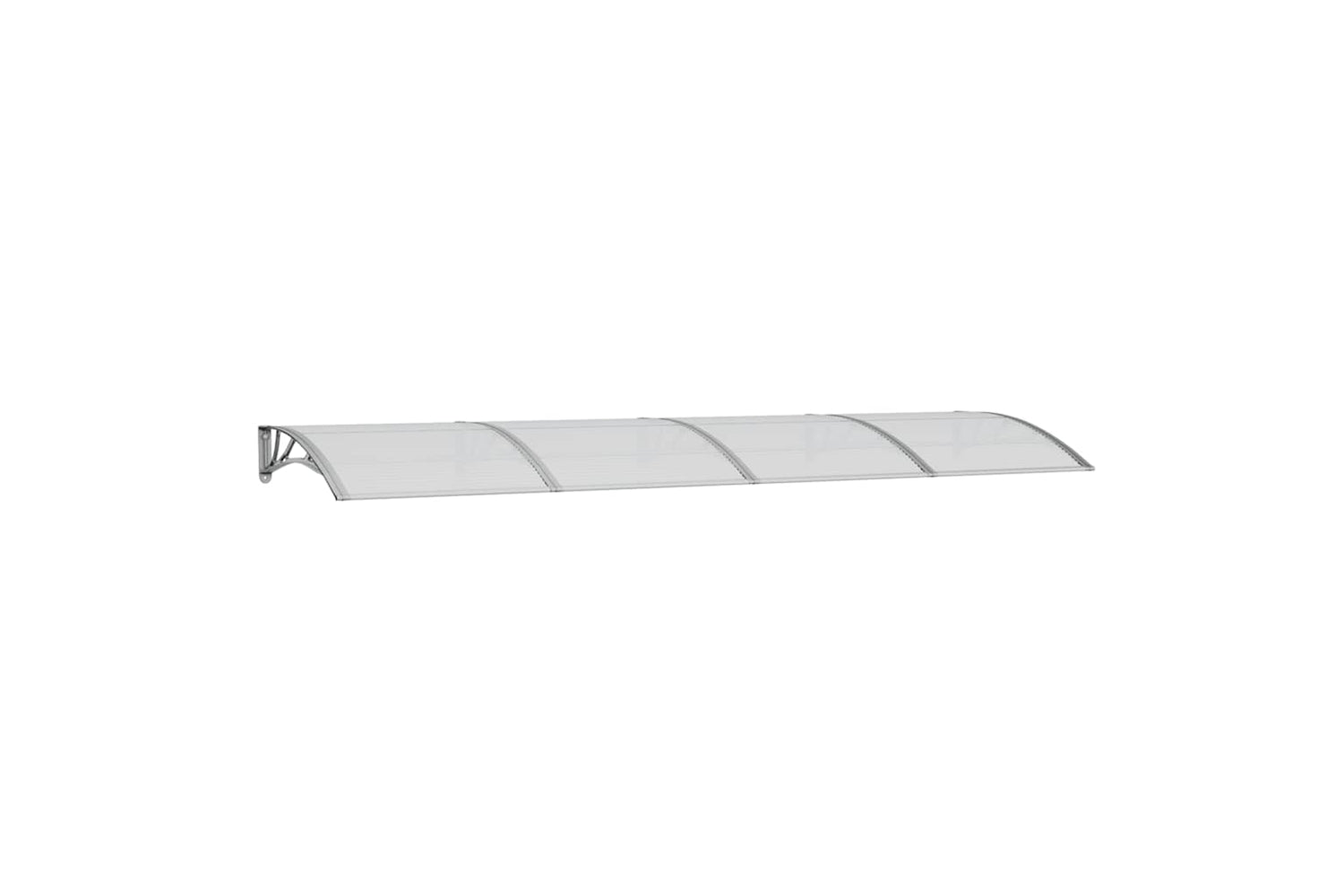 vidaXL Door Canopy Grey 350x100cm Polycarbonate