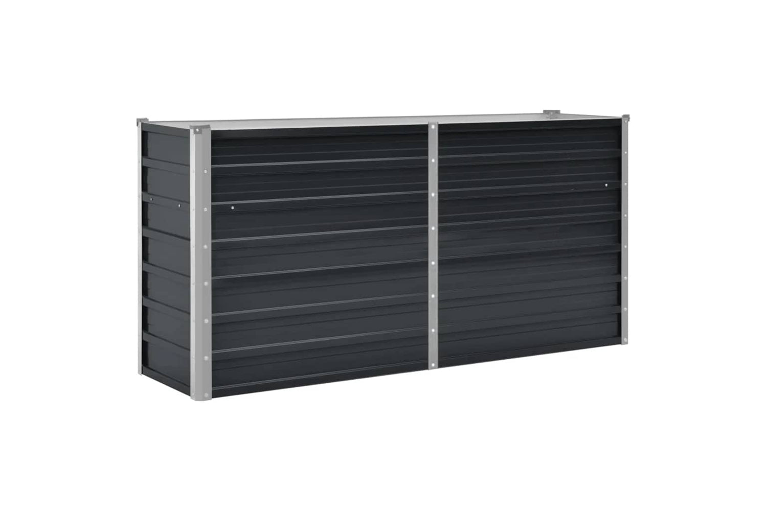 vidaXL 45730 Garden Raised Bed Anthracite 160x40x77cm Galvanised Steel