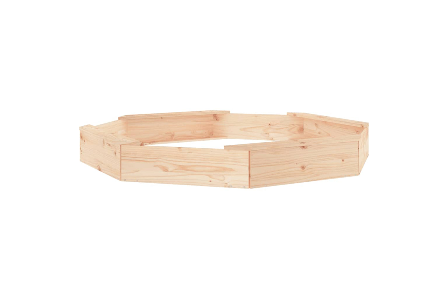 vidaXL 825016 Sandbox With Seats Octagon Solid Wood Pine