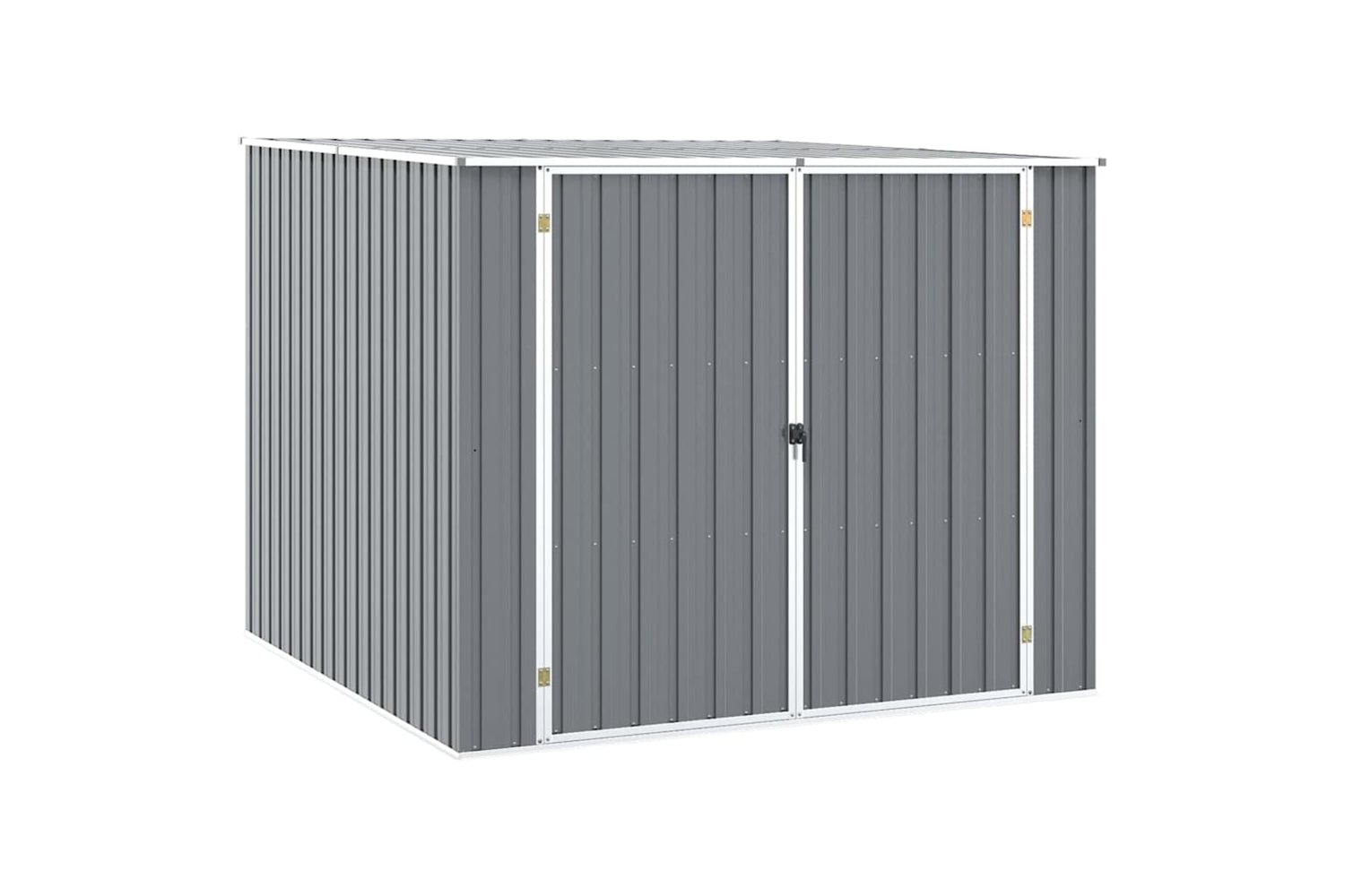 vidaXL 46254 Garden Shed Grey 195x198x159cm Galvanised Steel