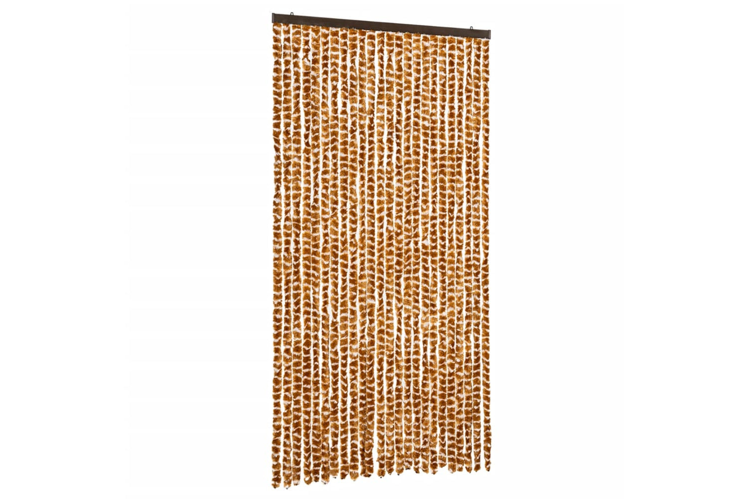 vidaXL Insect Curtain Ochre And White 100x220cm Chenille