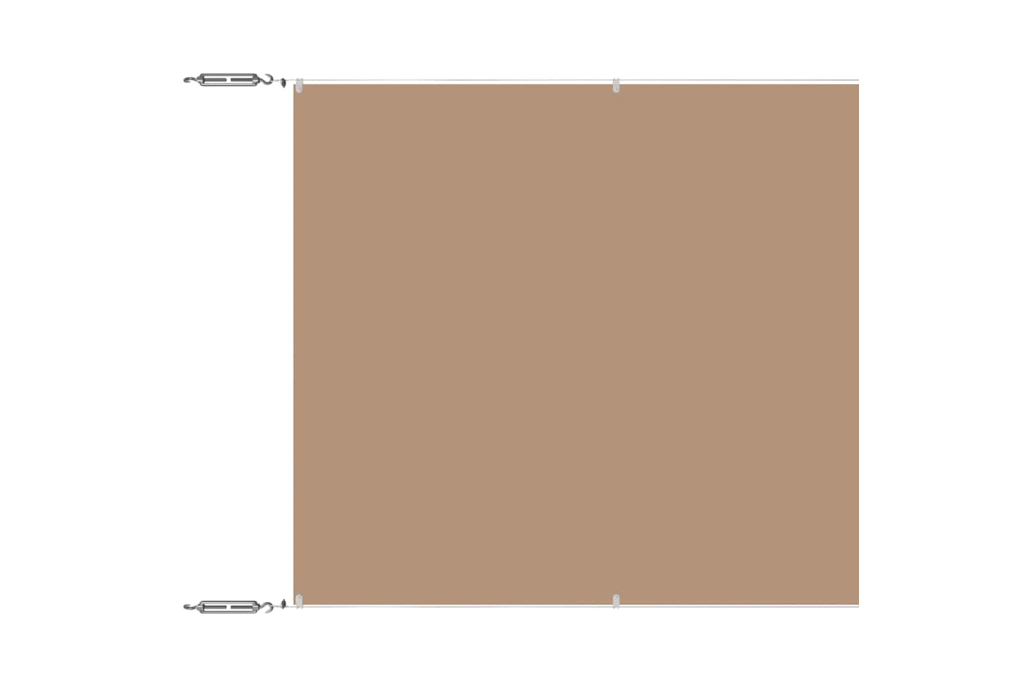 vidaXL 148407 Vertical Awning Taupe 100x1000cm Oxford Fabric