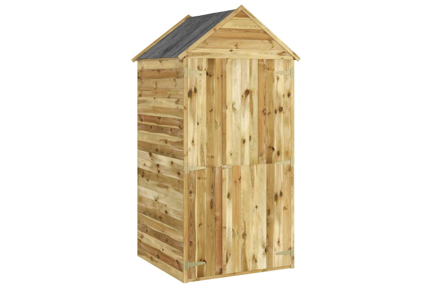 vidaXL 318193 Garden Tool Shed With Door 107x107x220cm Impregnated Solid Wood Pine