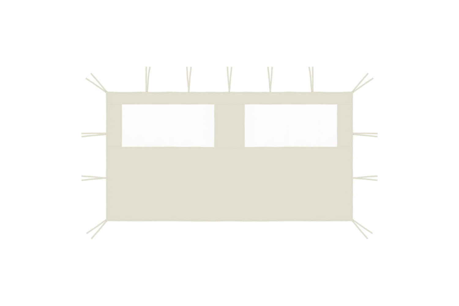 Vidaxl 3070421 Gazebo Sidewall With Windows 4x2 M Cream