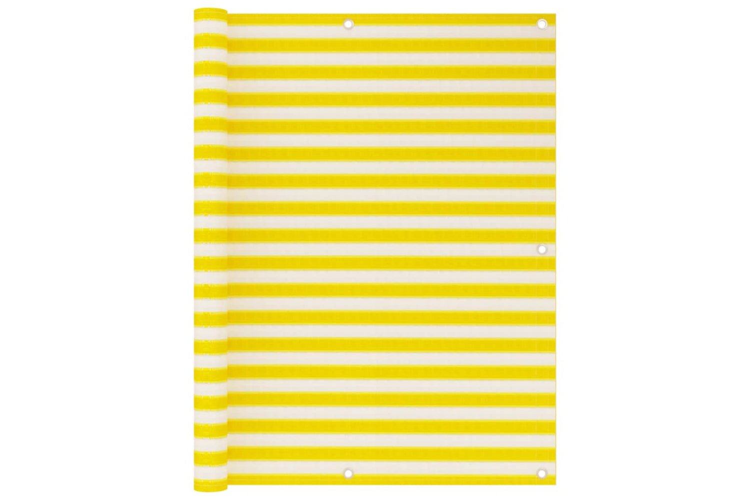 vidaXL 310882 Balcony Screen Yellow And White 120x500cm Hdpe