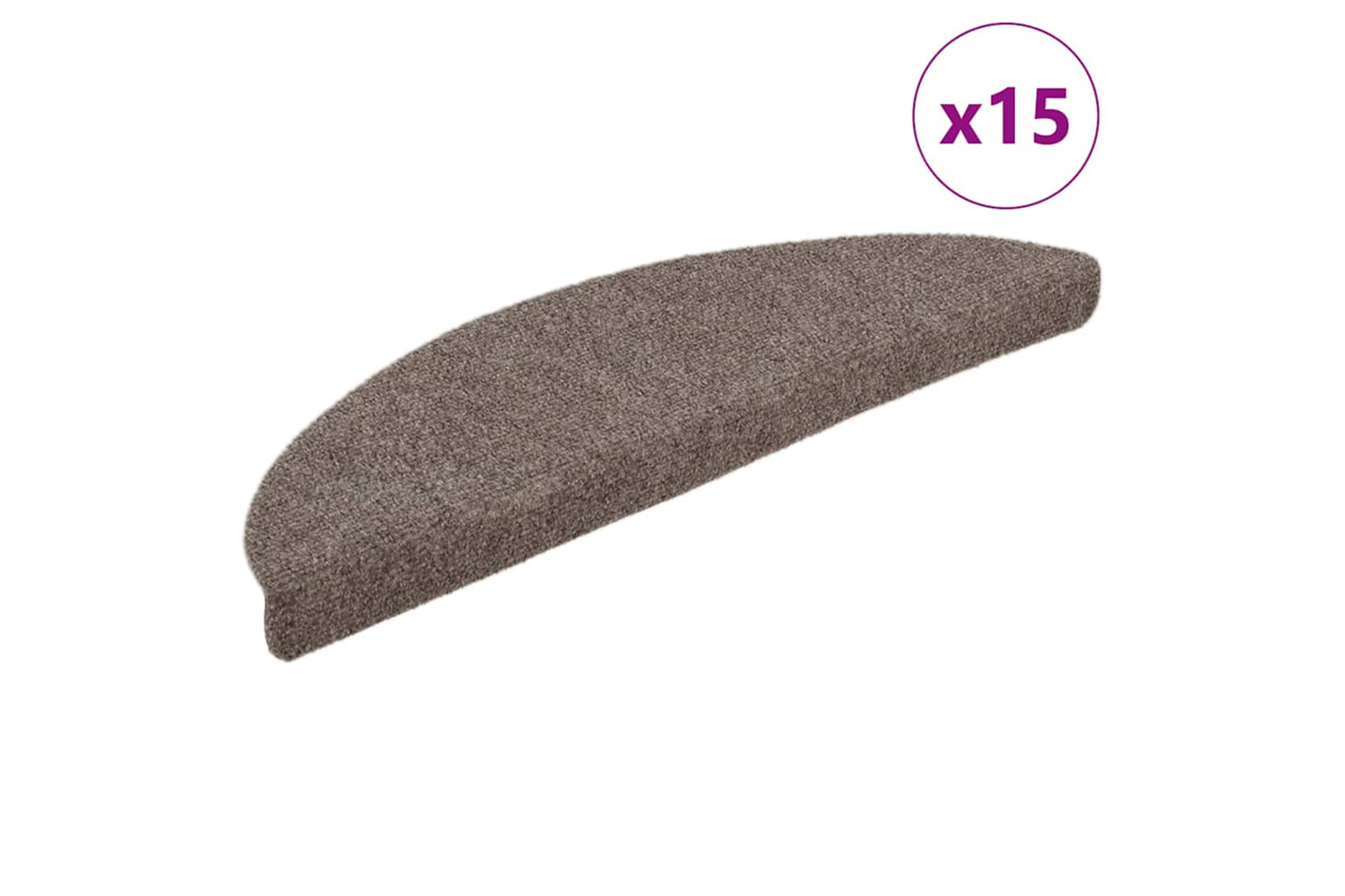 vidaXL 322355 Self-adhesive Stair Mats 15 Pcs Cream 65x21x4cm Needle Punch