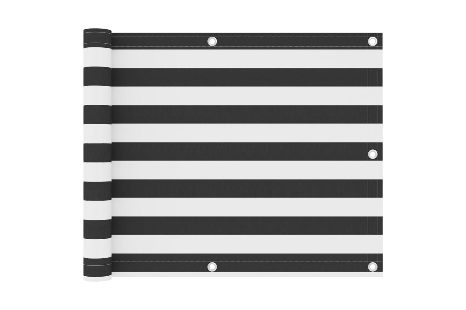 vidaXL 134878 Balcony Screen Anthracite And White 75x500cm Oxford Fabric