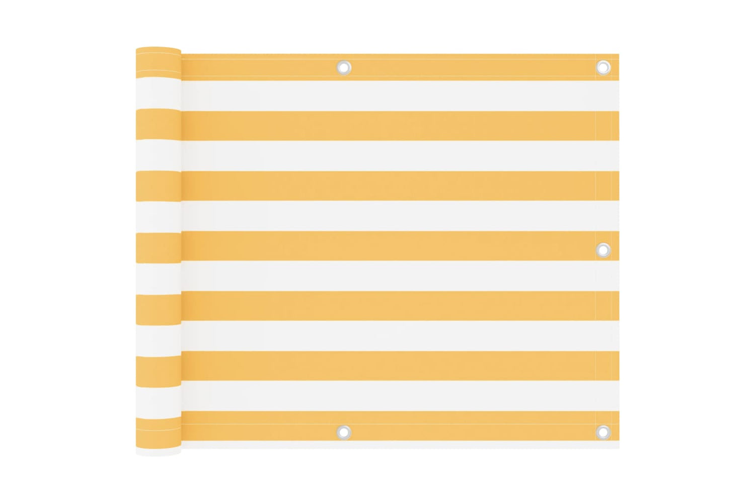 vidaXL 134901 Balcony Screen White And Yellow 75x400cm Oxford Fabric