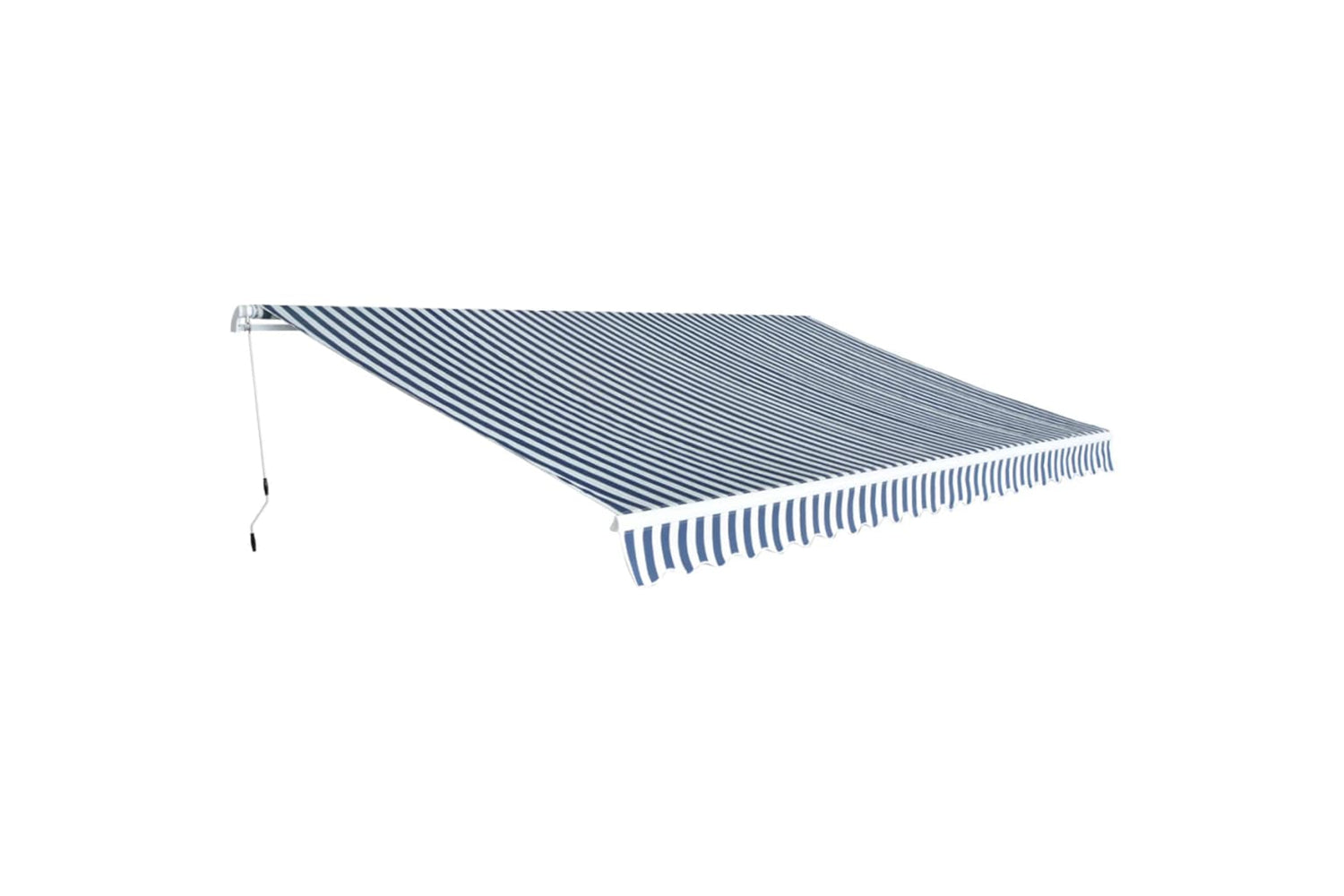vidaXL 42154 Folding Awning Manual-operated 500cm Blue And White