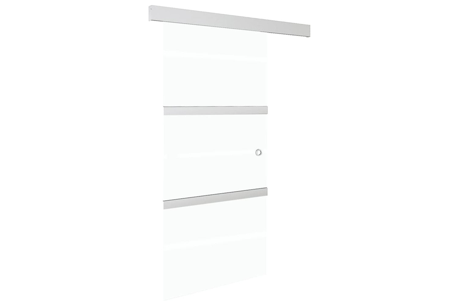 vidaXL 288056 Sliding Door With Soft Stops Esg Glass And Aluminium 90x205cm-2