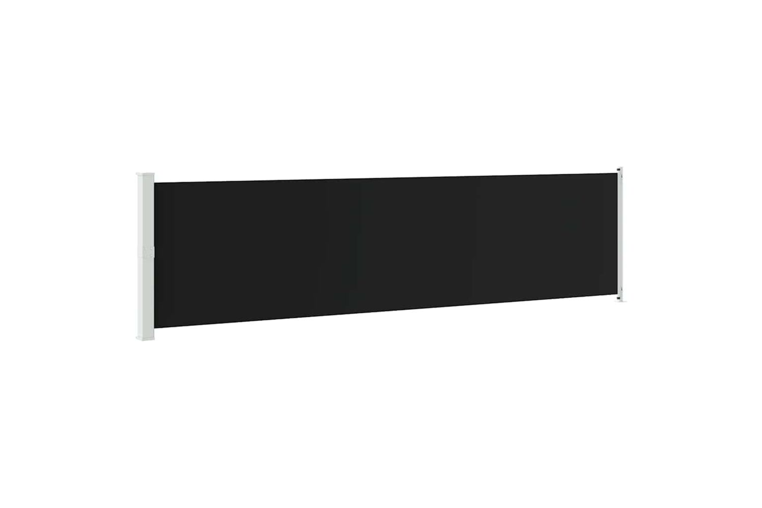 vidaXL Patio Retractable Side Awning 600x160cm Black