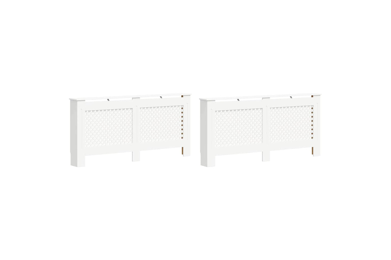 vidaXL 3051379 Radiator Covers 2 Pcs White 172x19x81.5cm Mdf