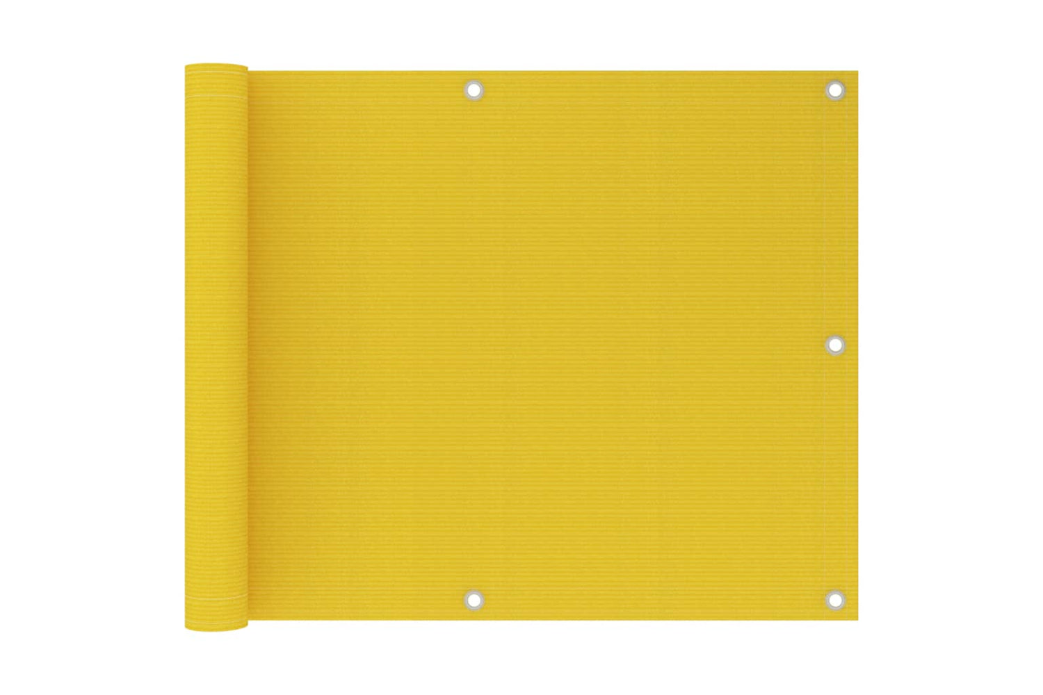 vidaXL 310995 Balcony Screen Yellow 75x600cm Hdpe