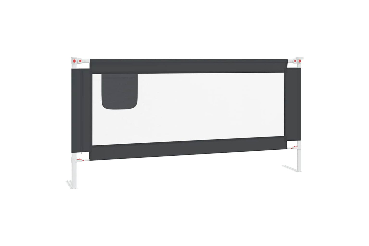Vidaxl Toddler Safety Bed Rail Dark Grey 190x25 Cm Fabric