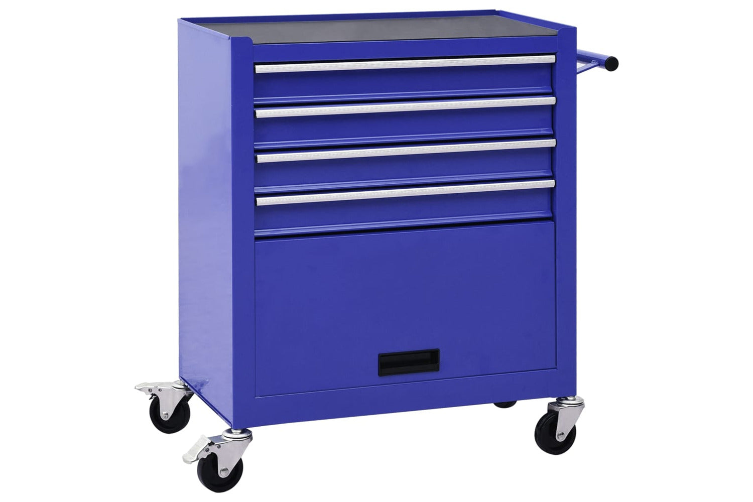 Vidaxl 147188 Tool Trolley With 4 Drawers Steel Blue