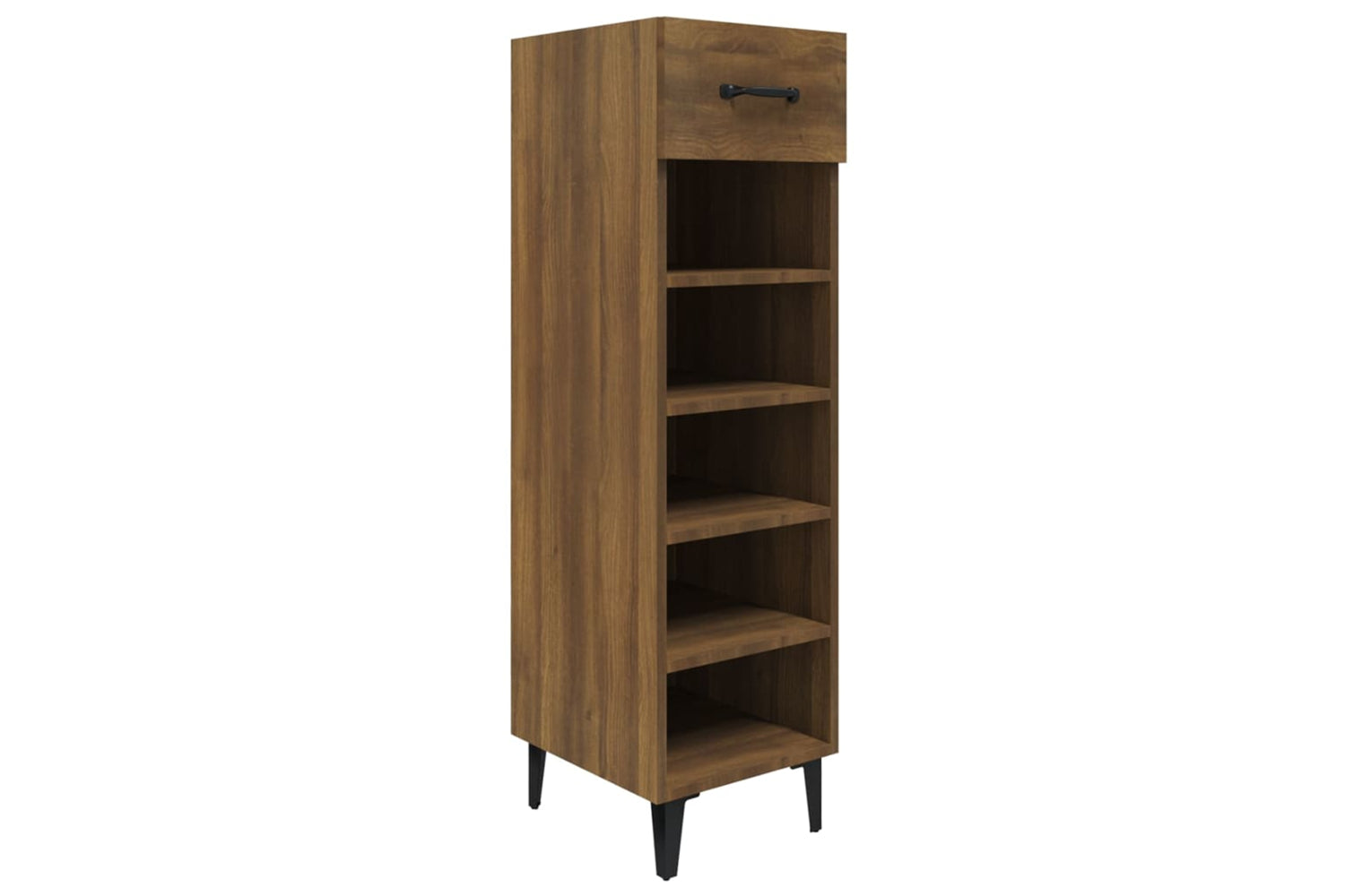 vidaXL 817566 Shoe Cabinet Brown Oak 30x35x105cm Engineered Wood