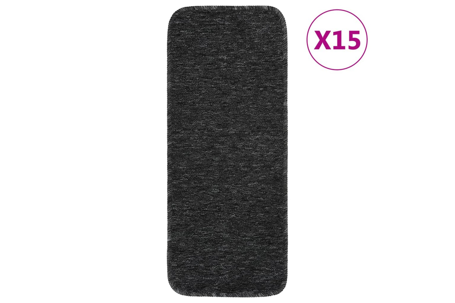 Vidaxl Anti Slip Stair Mats 15 Pcs 60x25 Cm Anthracite Rectangular