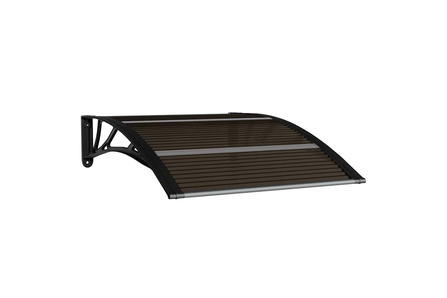 vidaXL 153590 Door Canopy Black 100x80cm Polycarbonate