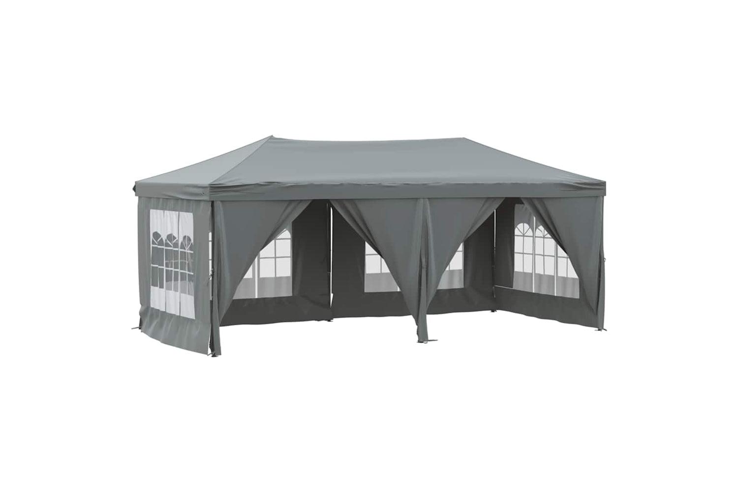Vidaxl 93544 Folding Party Tent With Sidewalls Anthracite 3x6 M