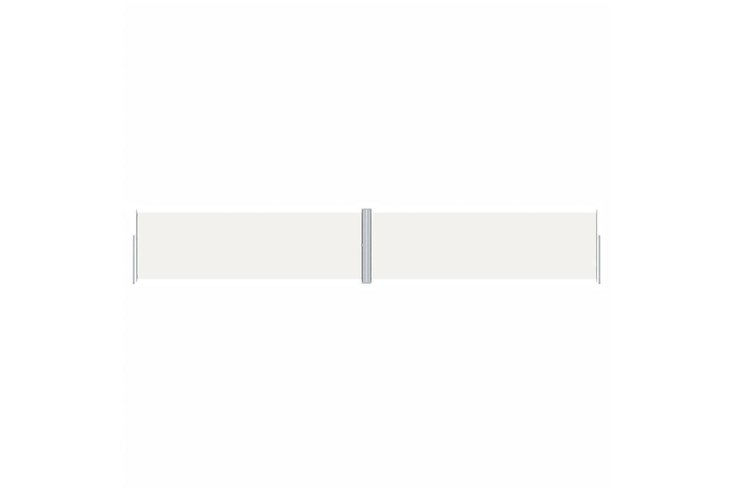 vidaXL 318031 Retractable Side Awning Cream 160x1000cm