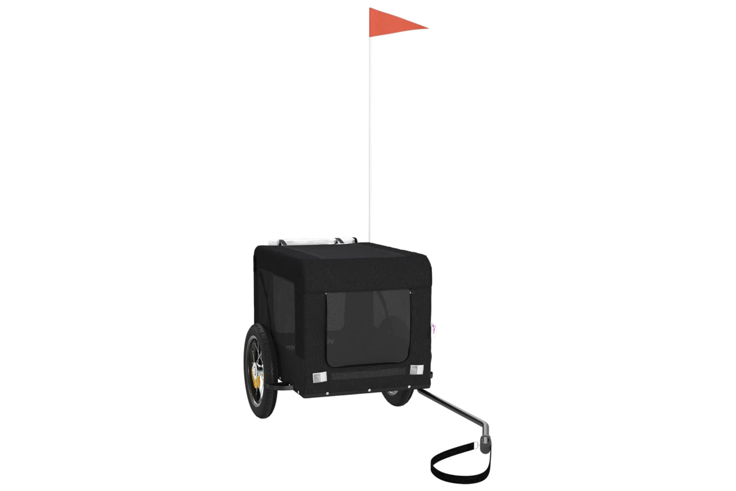 Vidaxl 93912 Pet Bike Trailer Black Oxford Fabric&iron