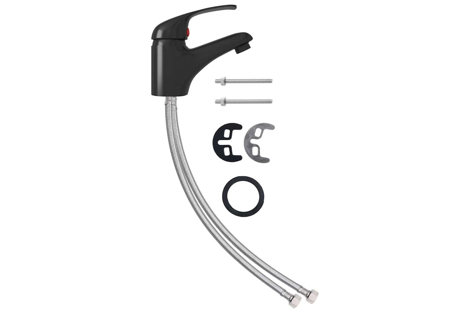 vidaXL 149080 Basin Mixer Tap Black 13x10cm