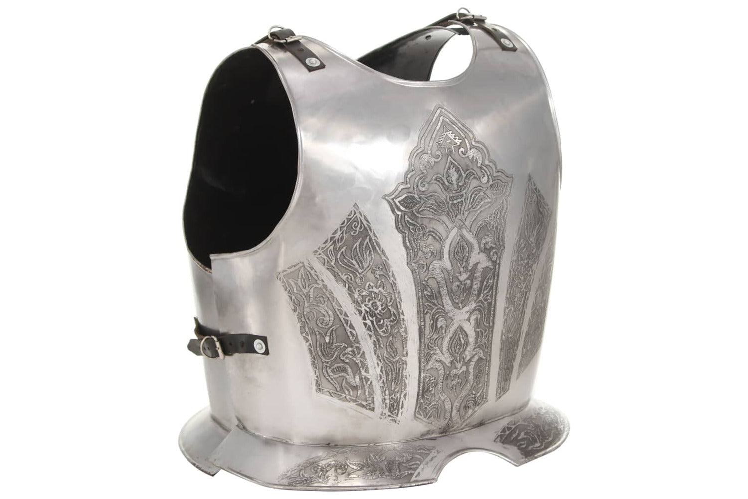 Vidaxl 286219 Medieval Knight Body Armour Cuirass Replica Larp Silver Steel-2