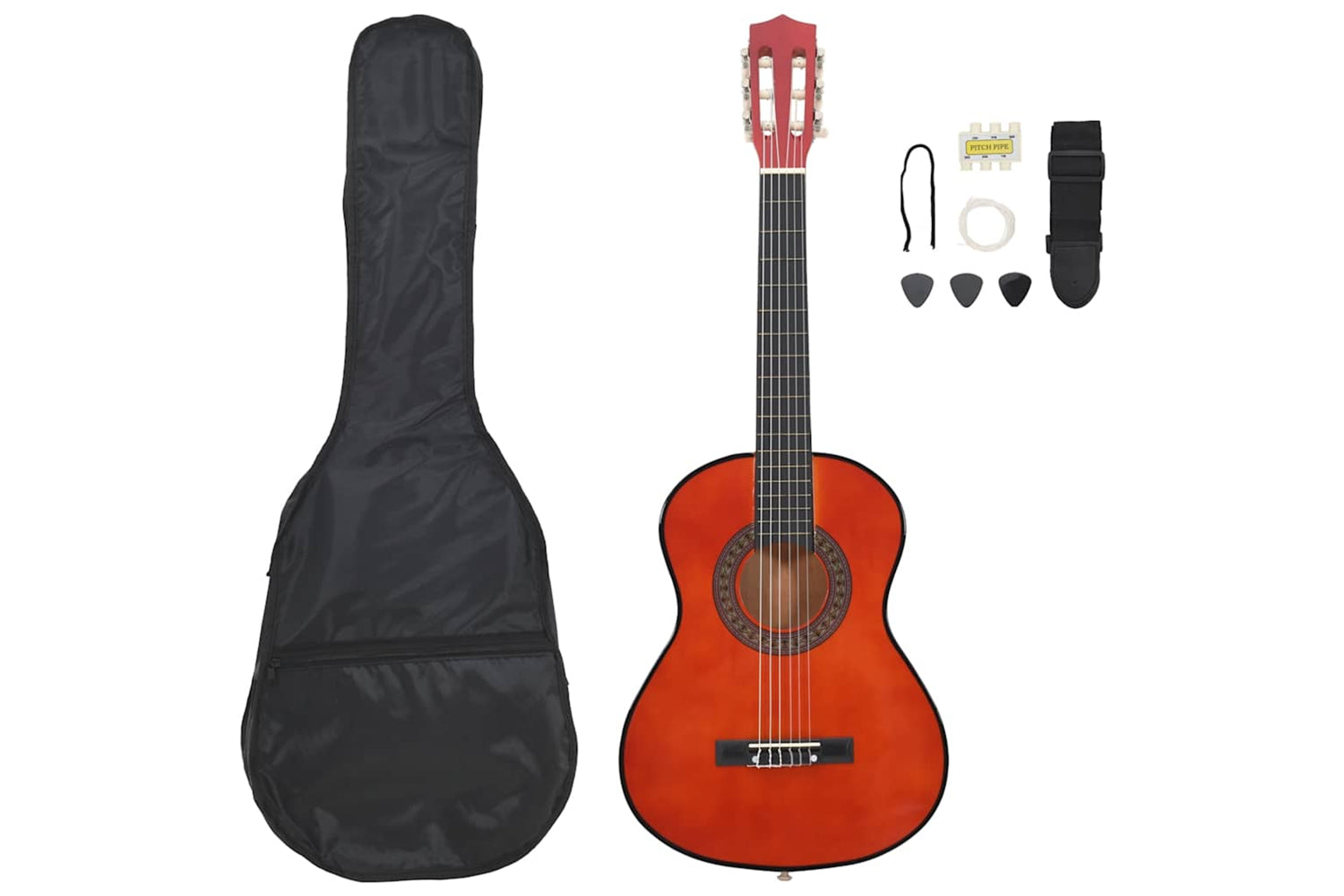 vidaXL 70129 8 Piece Classical Guitar Beginner Set 1/2 34