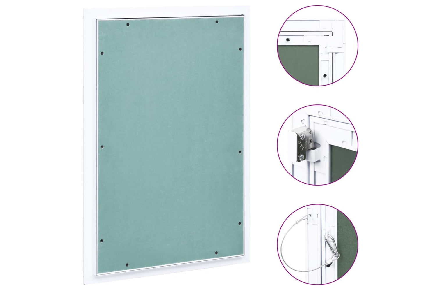 vidaXL 145101 Access Panel With Aluminium Frame And Plasterboard 400x600mm-2