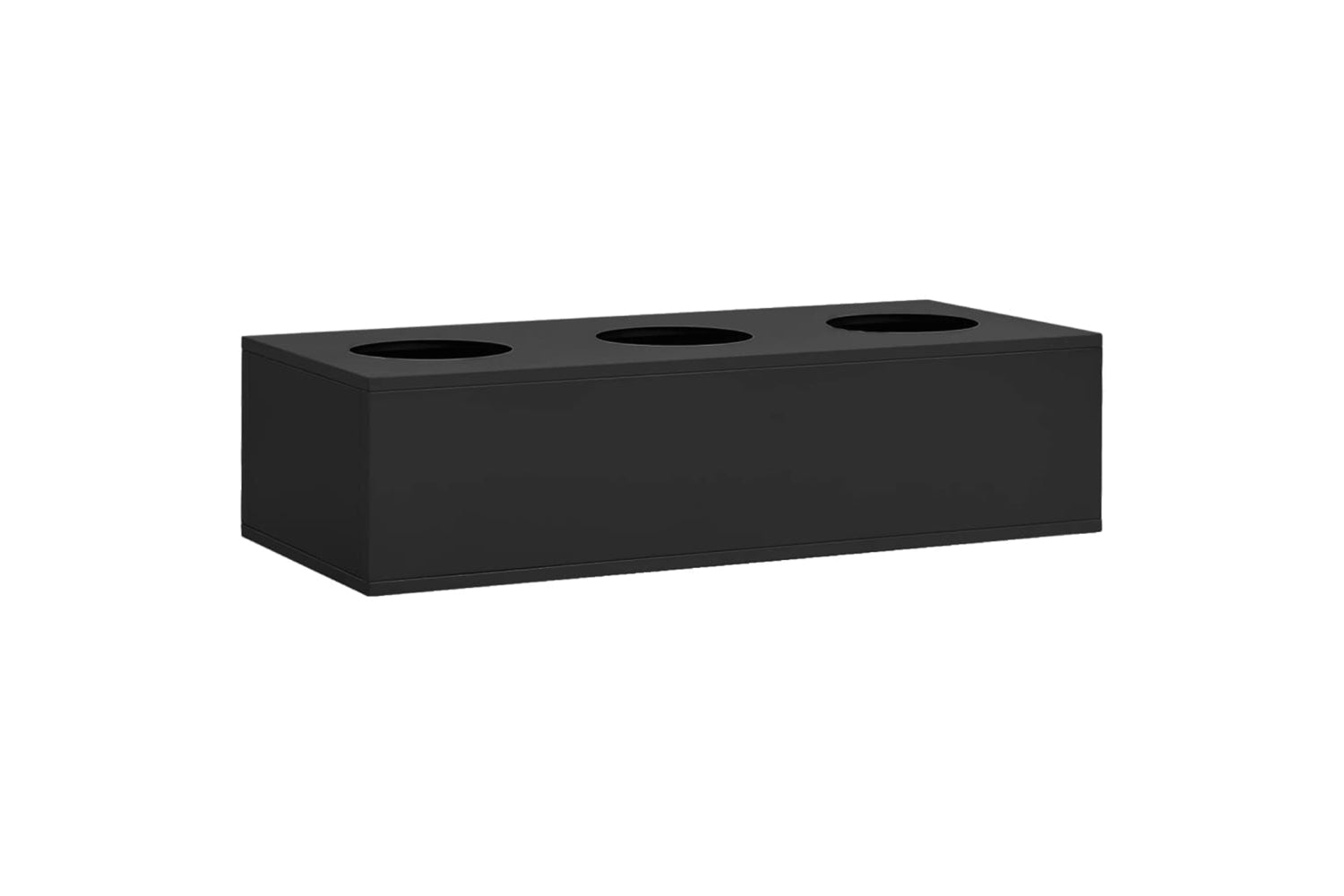 vidaXL 336428 Office Flower Box Anthracite 90x40x23cm Steel