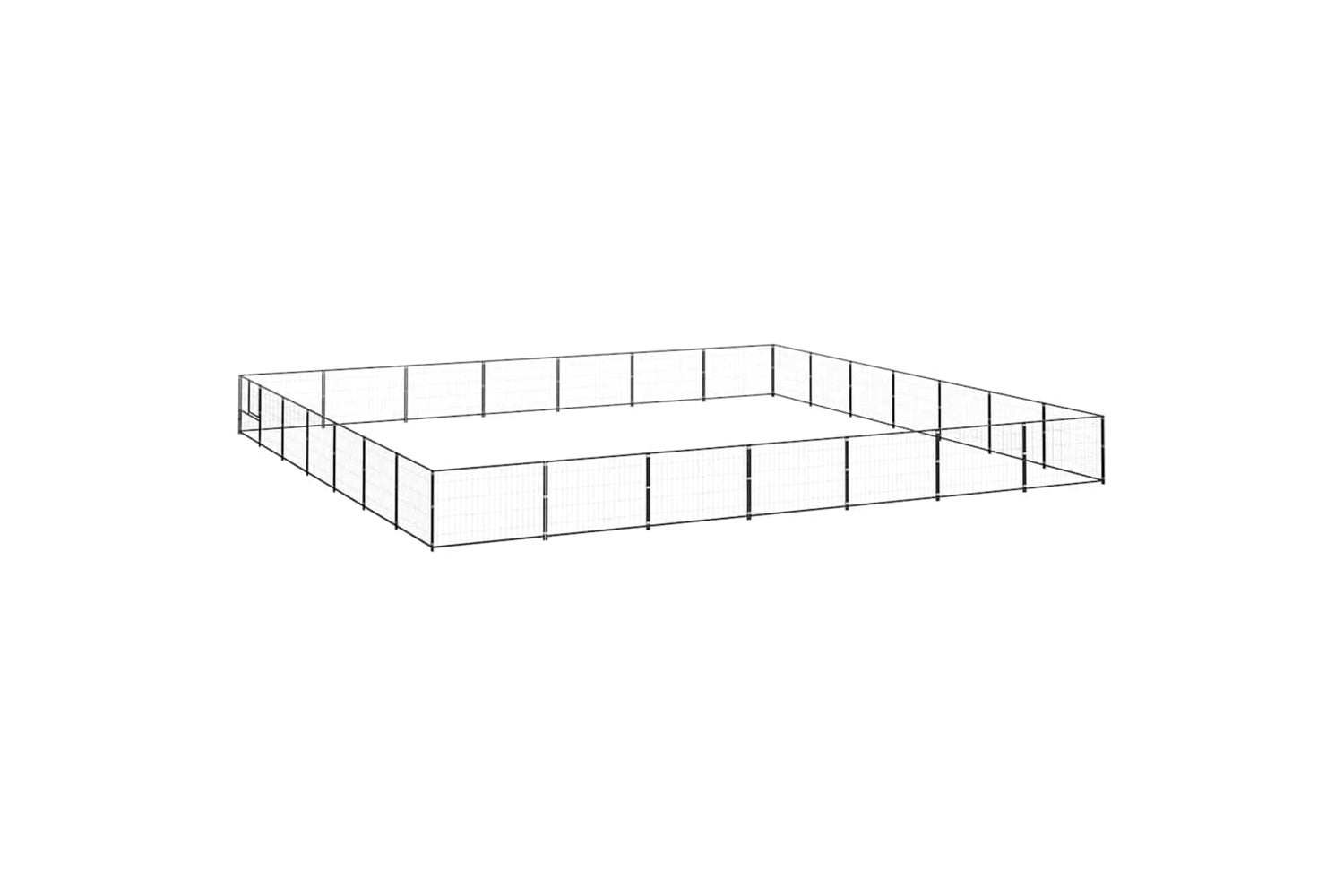 Vidaxl 3082179 Dog Kennel Black 49 M2 Steel