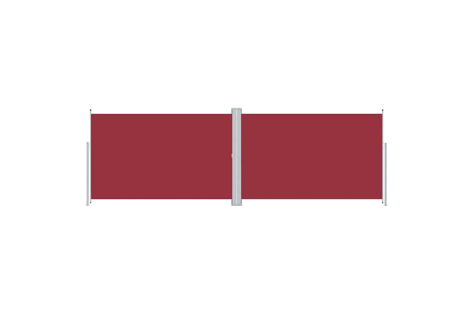 vidaXL 318011 Retractable Side Awning Red 200x600cm
