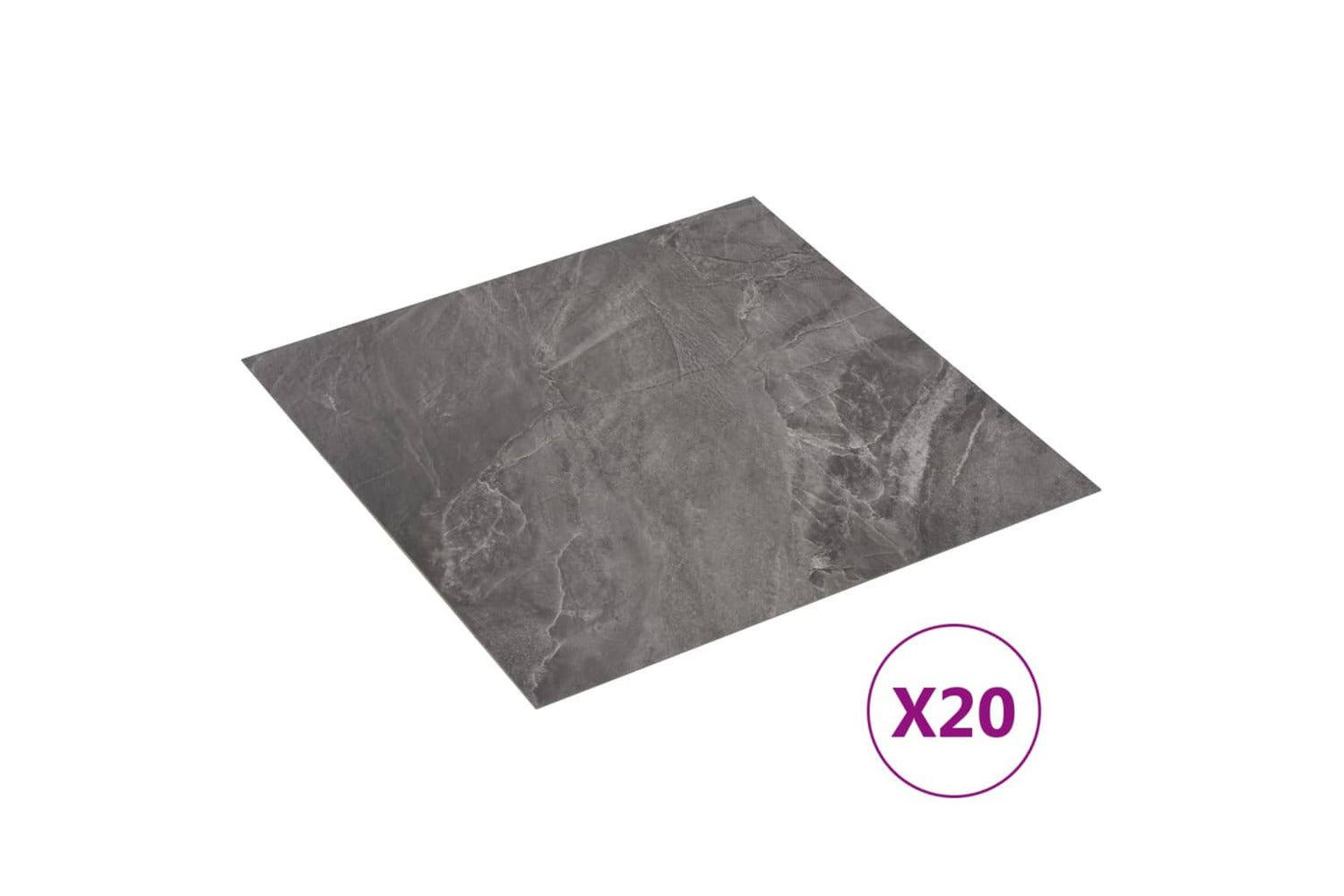 Vidaxl Self-adhesive Flooring Planks 20 Pcs Pvc 1.86 MÂ² Black Pattern-2