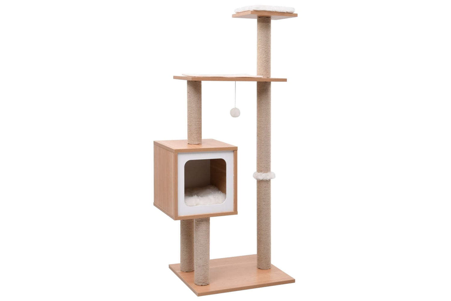 vidaXL 170919 Cat Tree With Sisal Scratching Mat 123cm