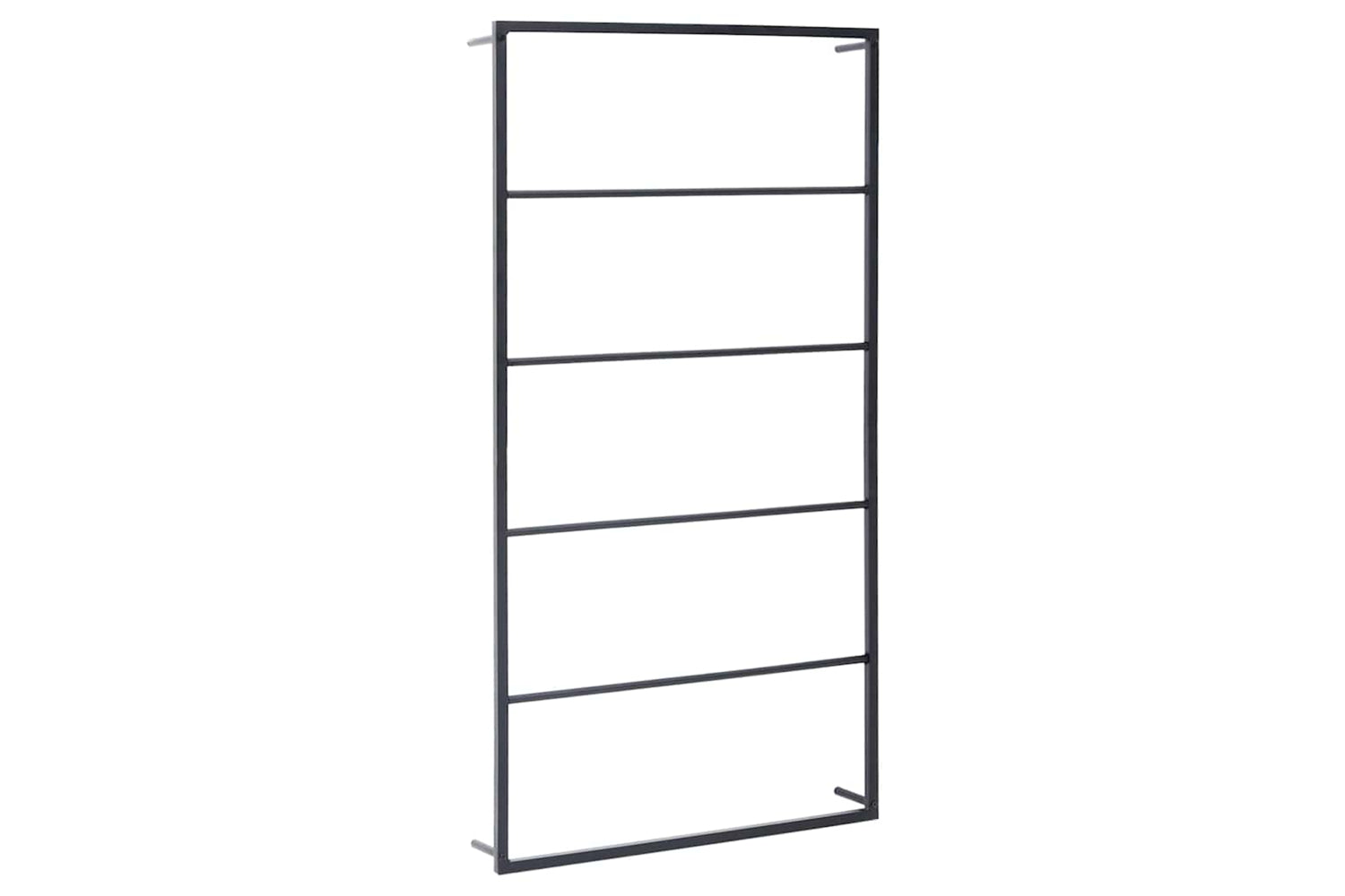 vidaXL 336120 Towel Rack Black 60x10x116cm Steel