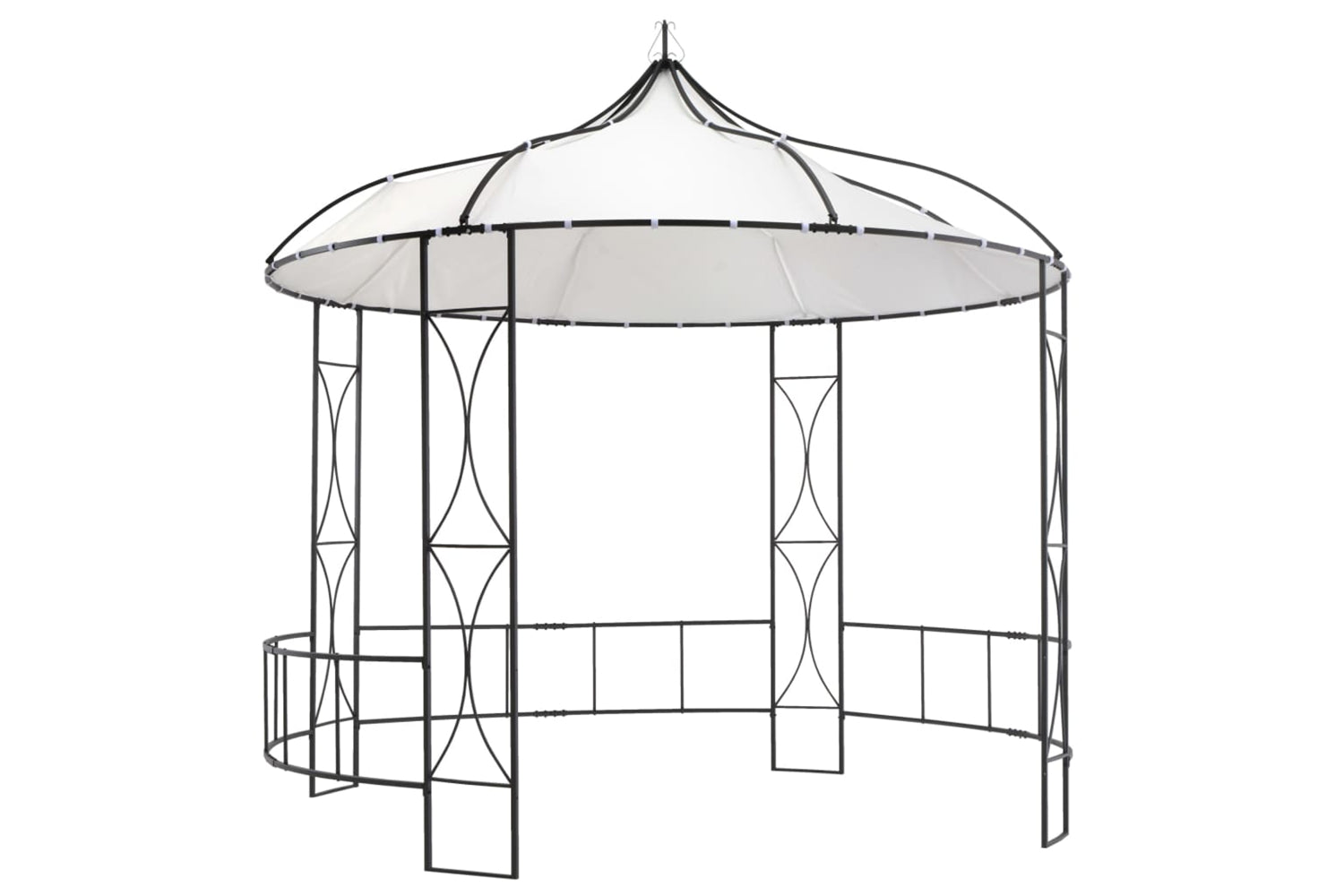 vidaXL 310030 Gazebo 300x290cm White Round