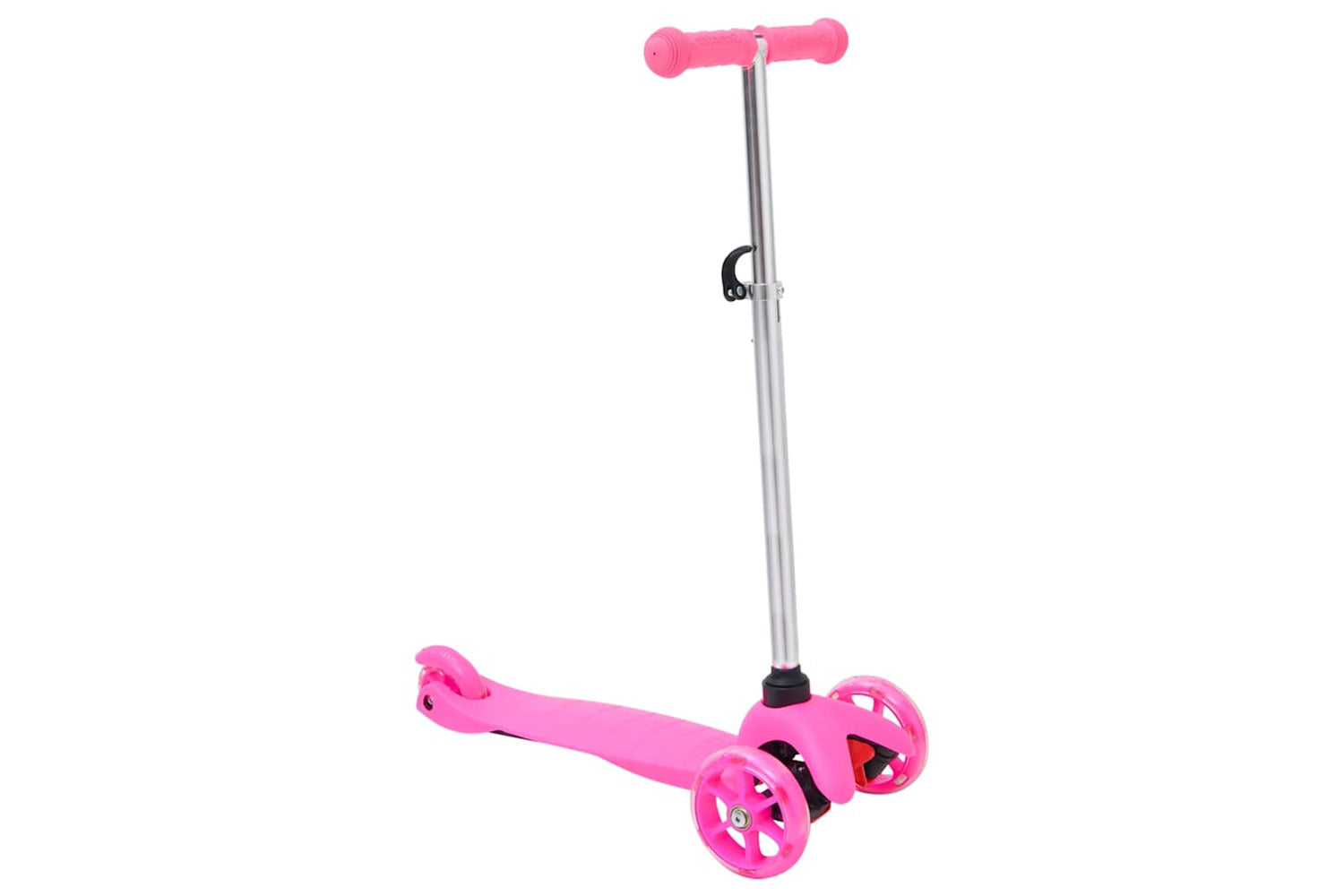 Vidaxl 3-wheel Children Scooter With Adjustable Aluminium Handlebar Pink-2