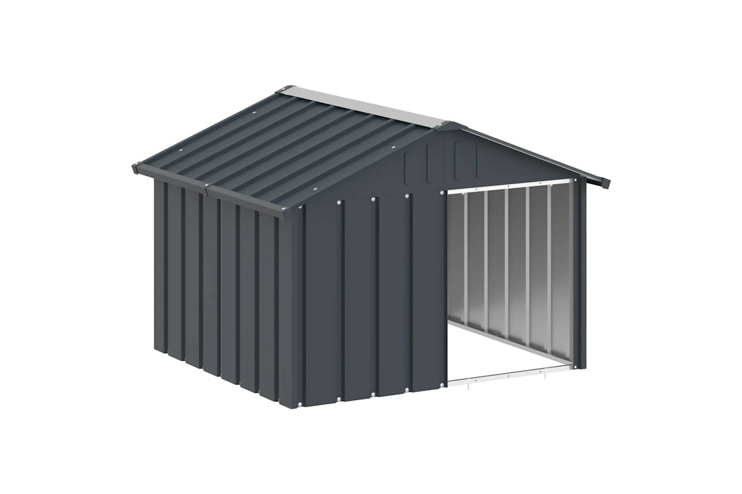 vidaXL 171540 Dog House Anthracite 116.5x103x81.5cm Galvanised Steel
