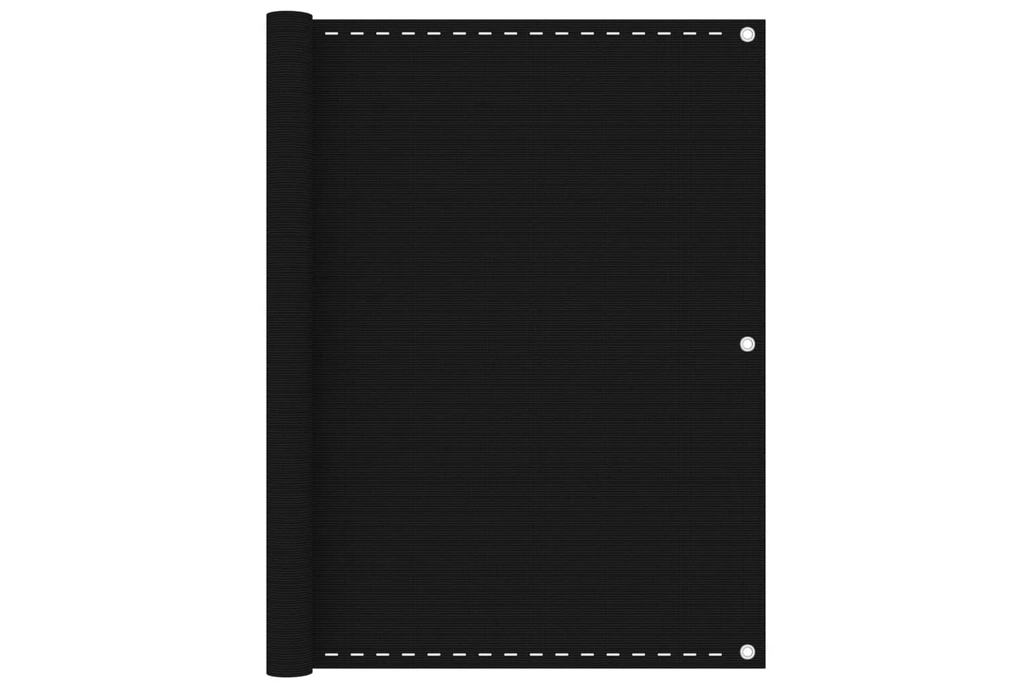 vidaXL 311039 Balcony Screen Black 120x600cm Hdpe