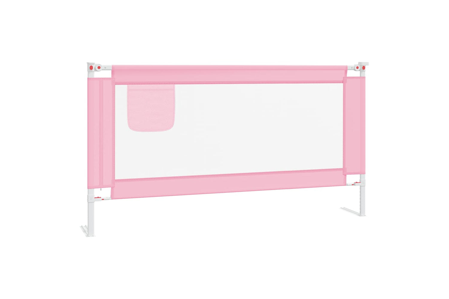 Vidaxl Toddler Safety Bed Rail Pink 160x25 Cm Fabric