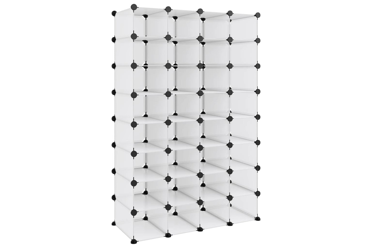 vidaXL 340559 Shoe Rack Transparent 93x36.5x140cm Pp