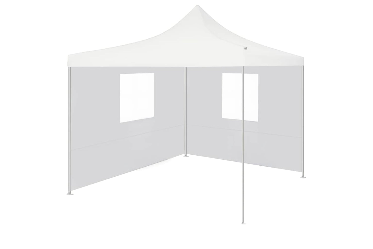 Vidaxl 48862 Professional Folding Party Tent With 2 Sidewalls 3x3 M Steel White