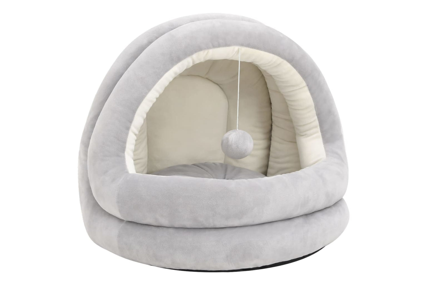 vidaXL 171397 Cat Bed 40x40x35cm Grey And Cream