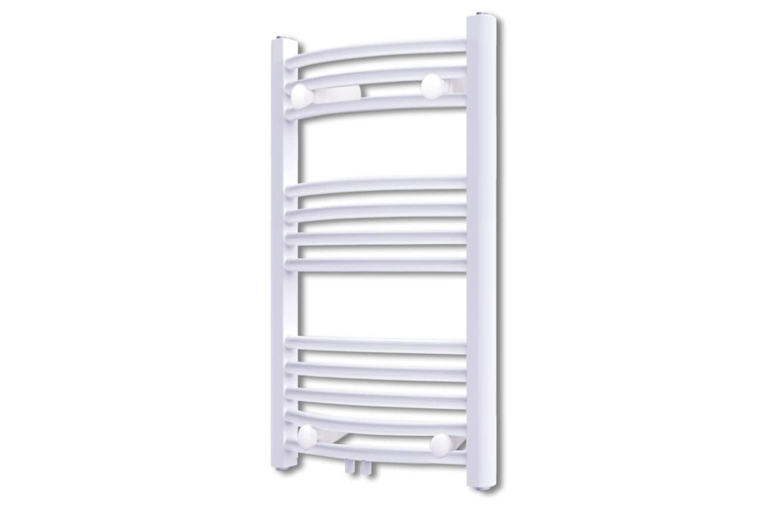 Vidaxl Bathroom Radiator Central Heating Towel Rail Curve 500 X 764 Mm