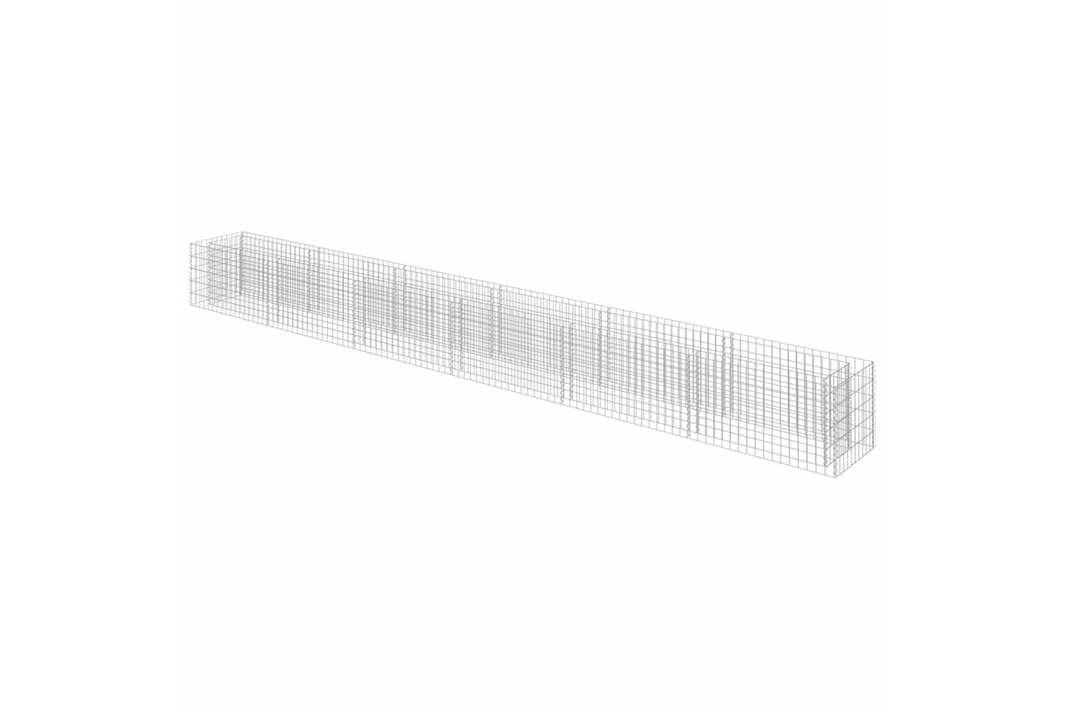 vidaXL 143567 Gabion Raised Bed Galvanised Steel 540x50x50cm