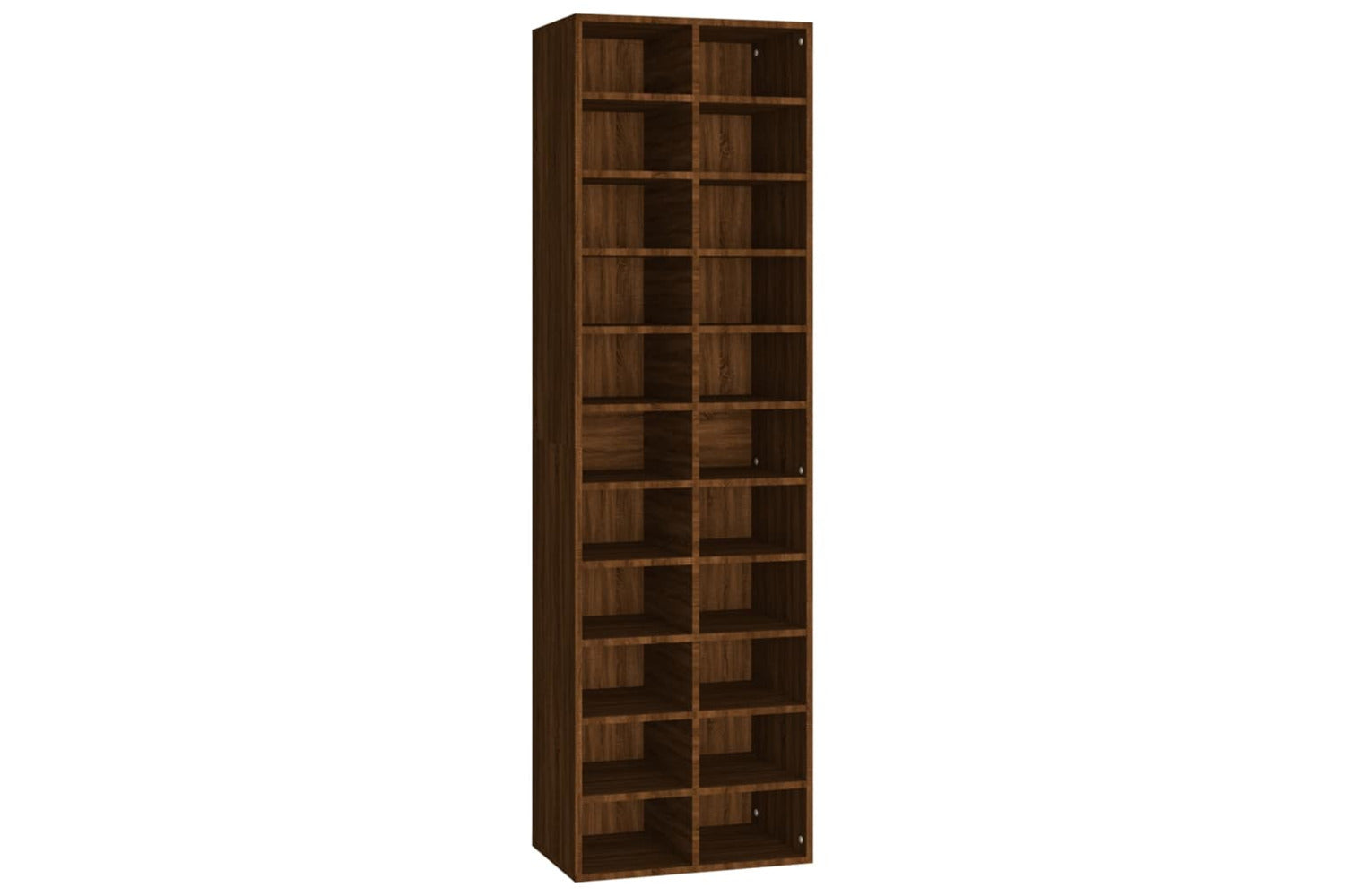 vidaXL 815302 Shoe Cabinet Brown Oak 54x34x183cm Engineered Wood