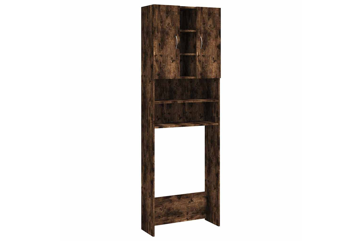 Vidaxl 815957 Washing Machine Cabinet Smoked Oak 64x25.5x190 Cm
